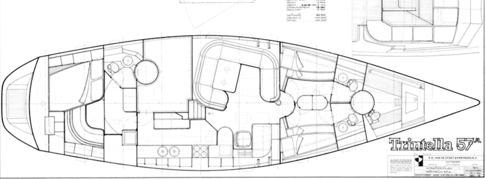 Trintella 57A Fanfare interior layout