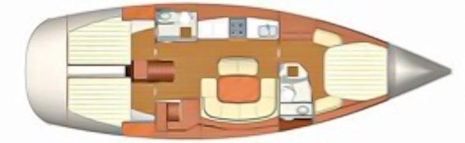 Dufour 455 Grand Large interior layout